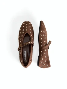 Avansion ADAMUMU Plus Size New Women's High-End Fashion Comfortable Loafers, Lightweight Suitable For Spring, Summer - Mocha Brown - View 3