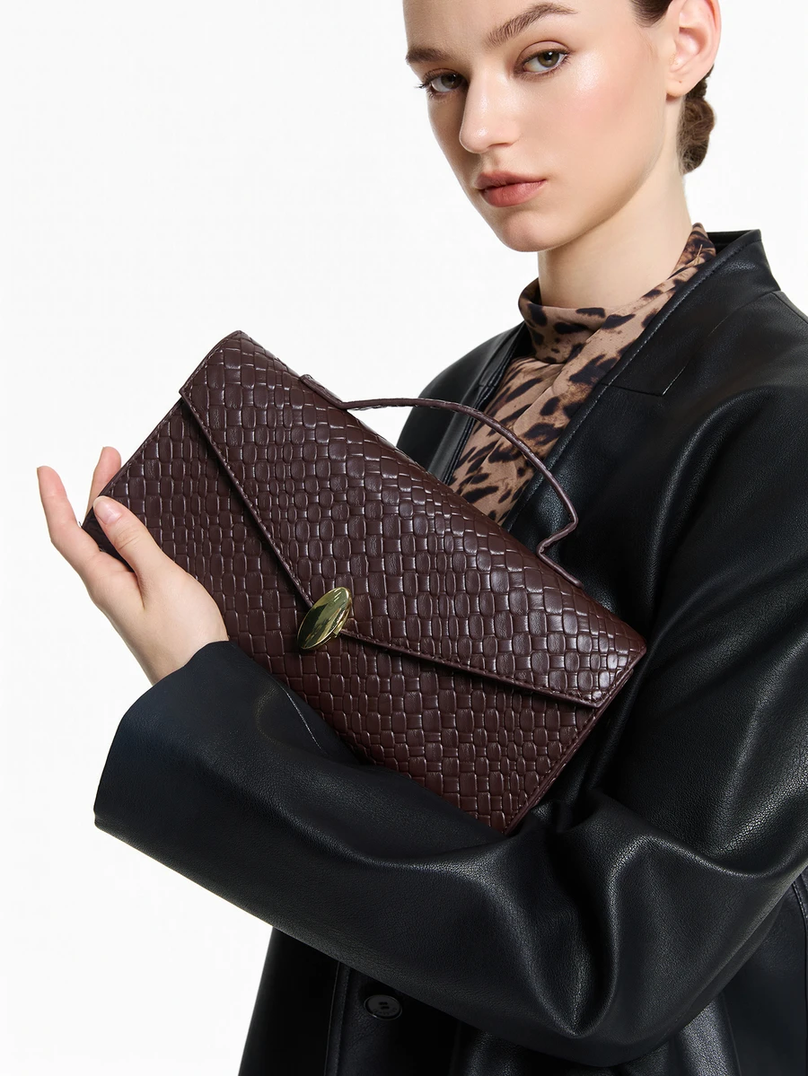 CHICVUE Unique Niche Design Casual Chic 2026 New Fashion Versatile Shoulder Crossbody Bag - Coffee - View 1