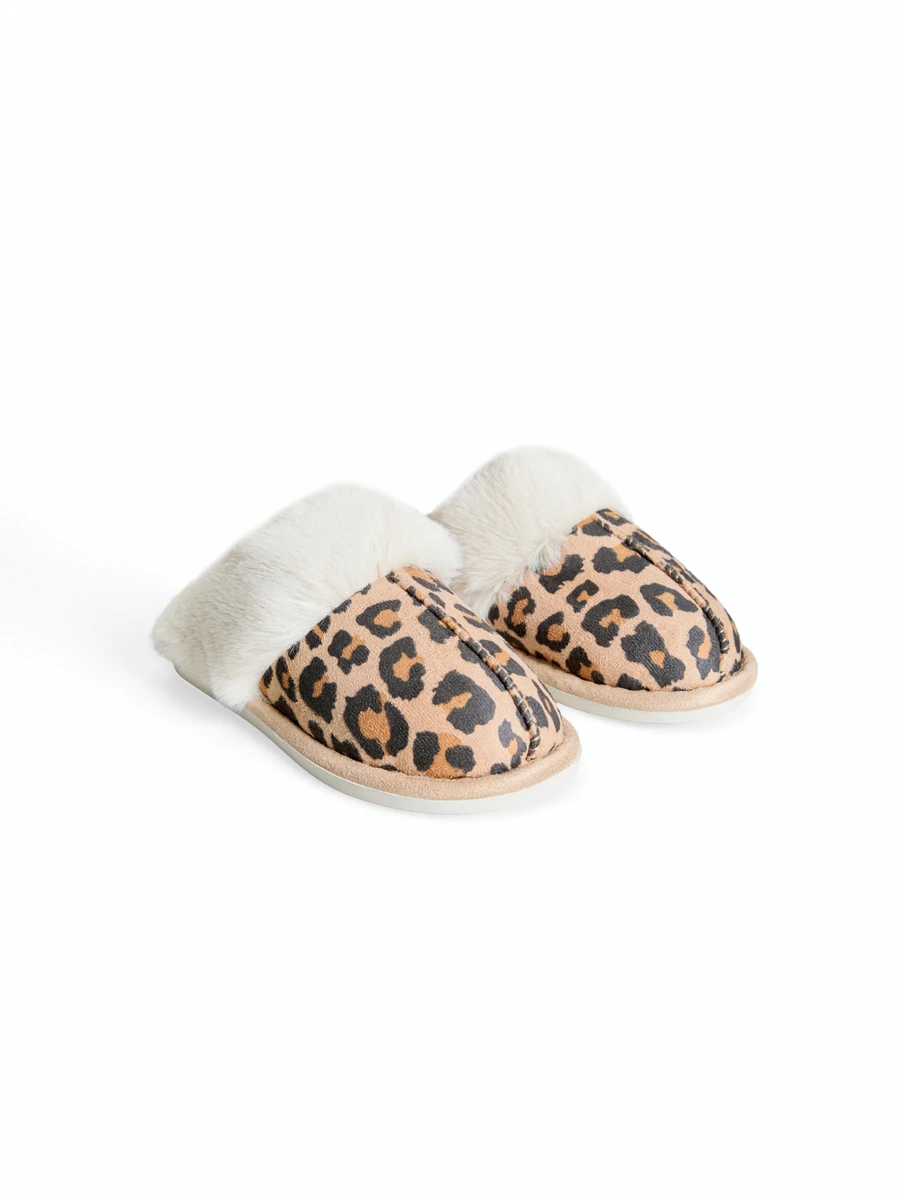 Avansion New Thickened Wool Fleece Slippers For Men And Women, Warm, Fashionable And Comfortable Indoor Slip-On Slippers - Khaki - View 1