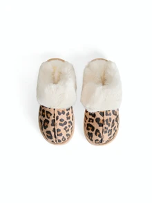 Avansion New Thickened Wool Fleece Slippers For Men And Women, Warm, Fashionable And Comfortable Indoor Slip-On Slippers - Khaki - View 3