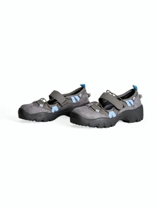 Avansion Giày Mary Jane nữ đế dày phong cách ballet thể thao, tăng chiều cao 5cm, thiết kế thời trang tiện dụng mới - Cà phê nâu - Xem 3