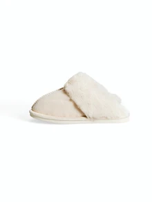 Avansion نعال صوفية سميكة جديدة، نعال داخلية دافئة ومريحة للرجال والنساء - بيج - مشاهدة 4