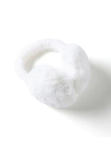 Trivaya 女款冬季耳罩，蓬鬆柔軟耳罩，可折疊，聚酯纖維（聚酯）女孩冬季耳罩 - 彩色 - 查看 3
