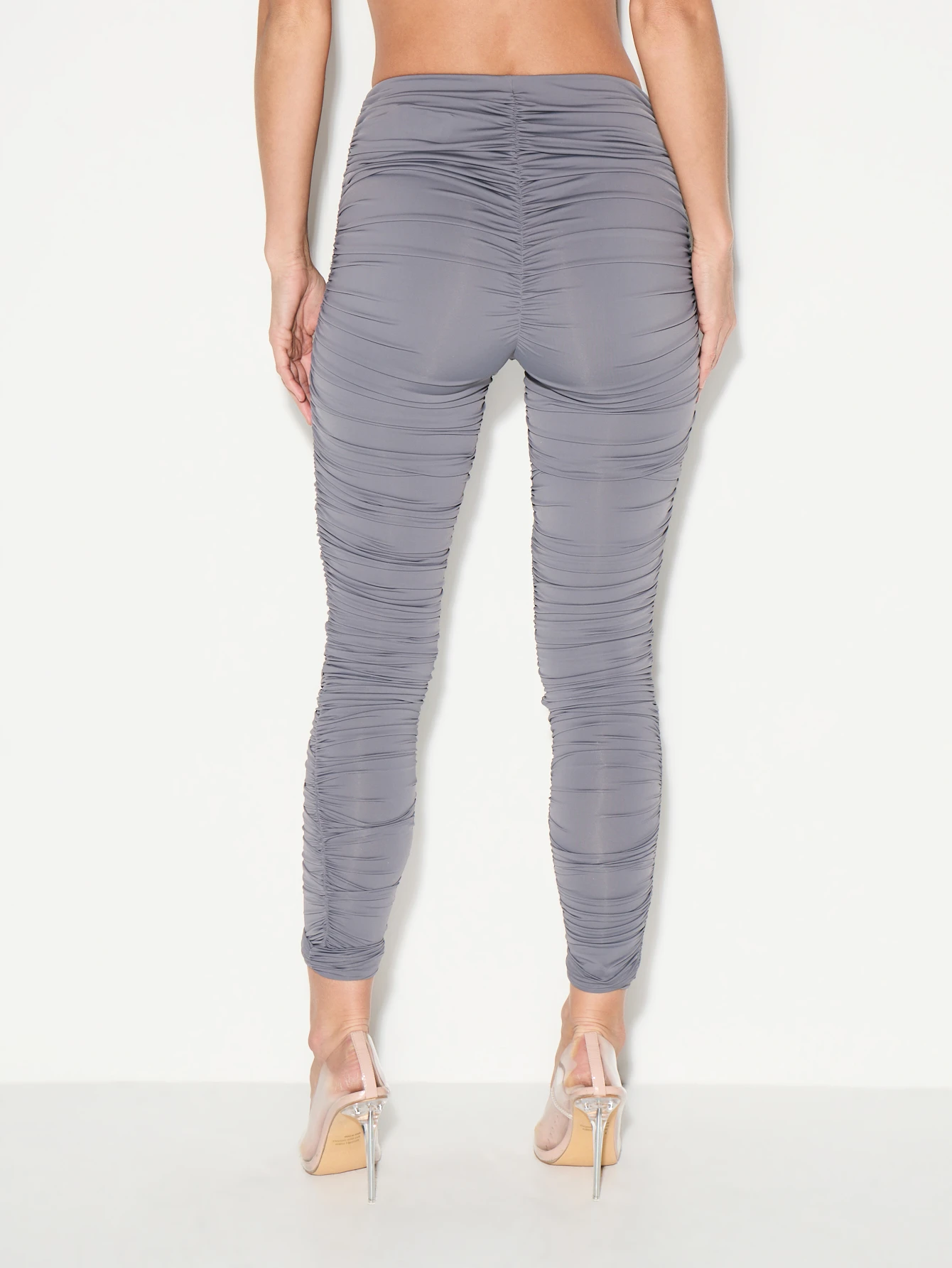 KIZN Slinky Ruched Bodycon Leggings