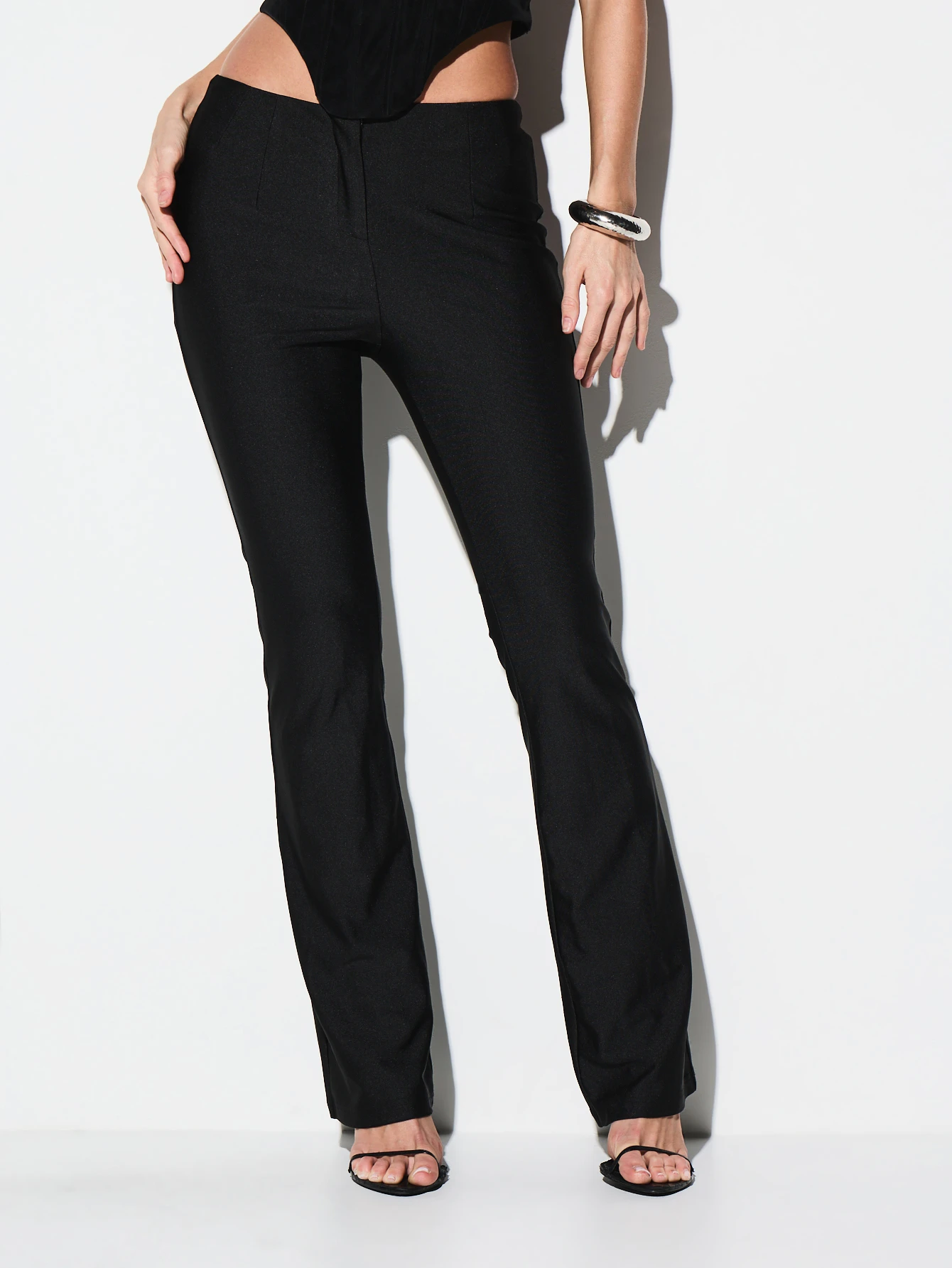 KIZN High Waisted Flared Disco Pants