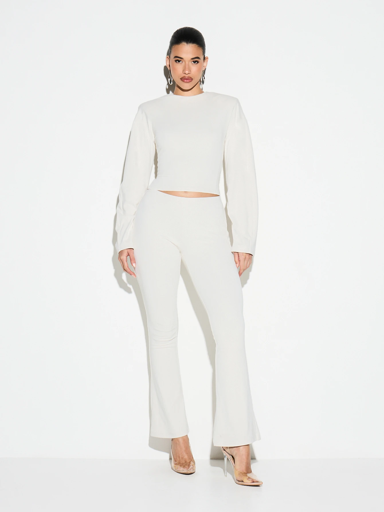 KIZN Fleece Lined Flared Trousers