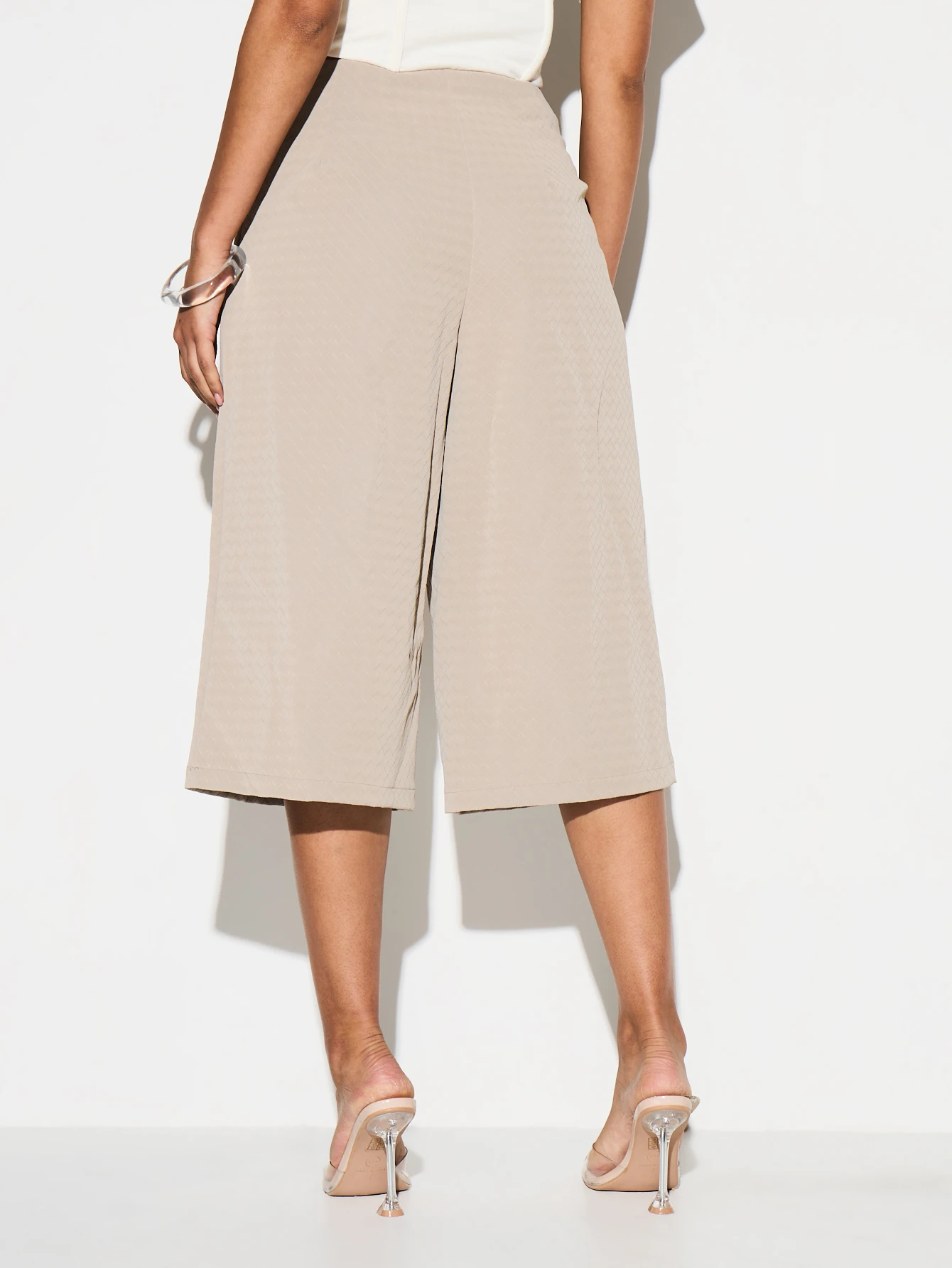 KIZN Wide Leg Palazzo Culottes With Side Split