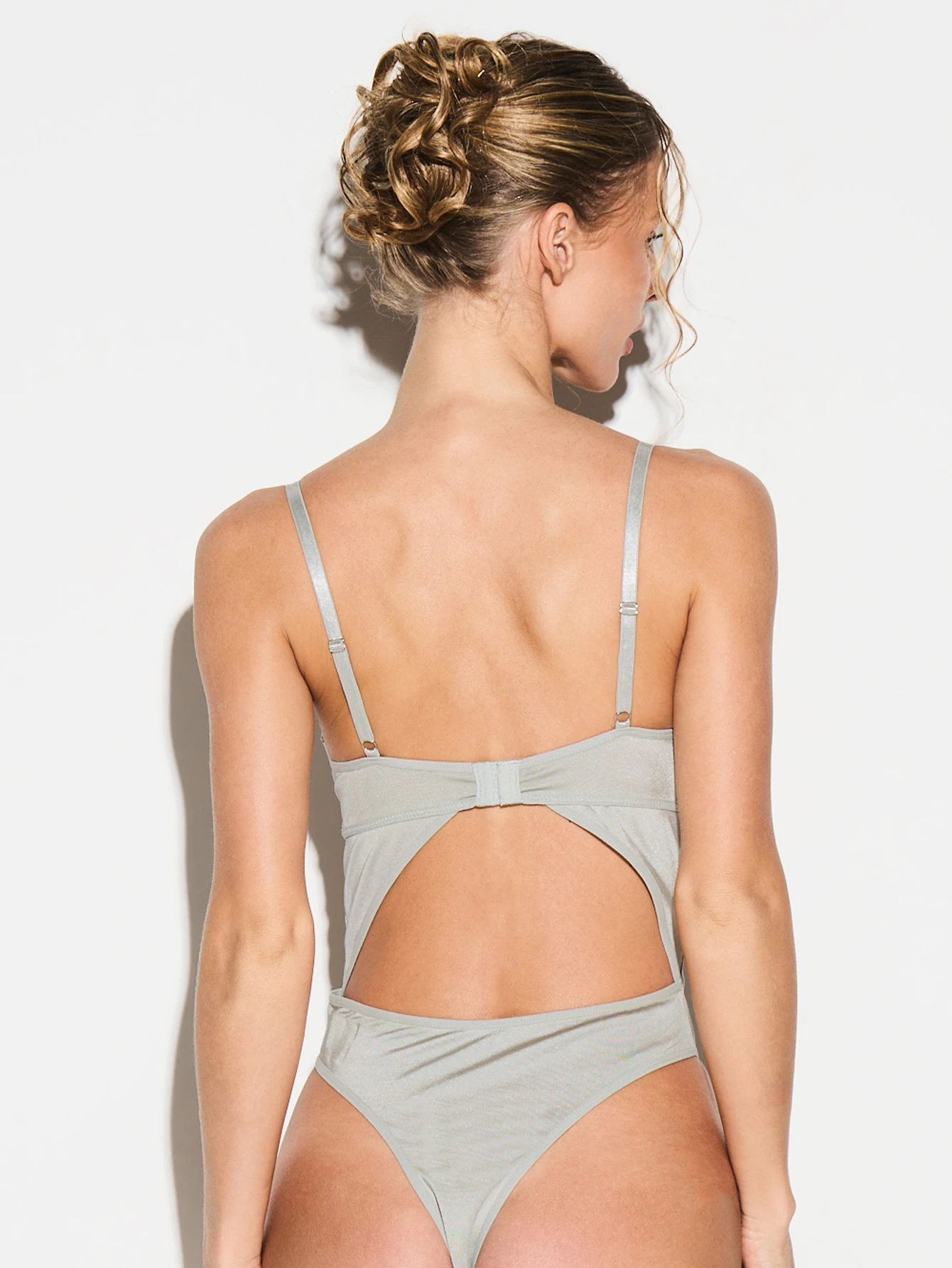 KIZN High Shine Corset Binding Bodysuit For Valentine's Day