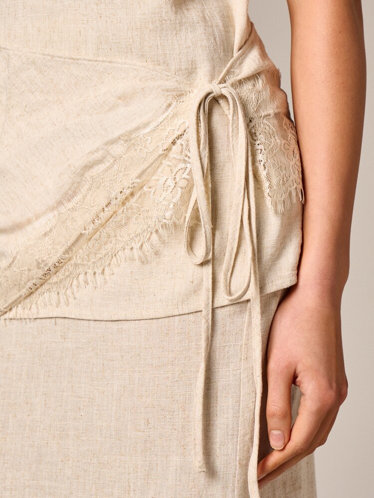 Scoop Neck Camisole With Lace Trim