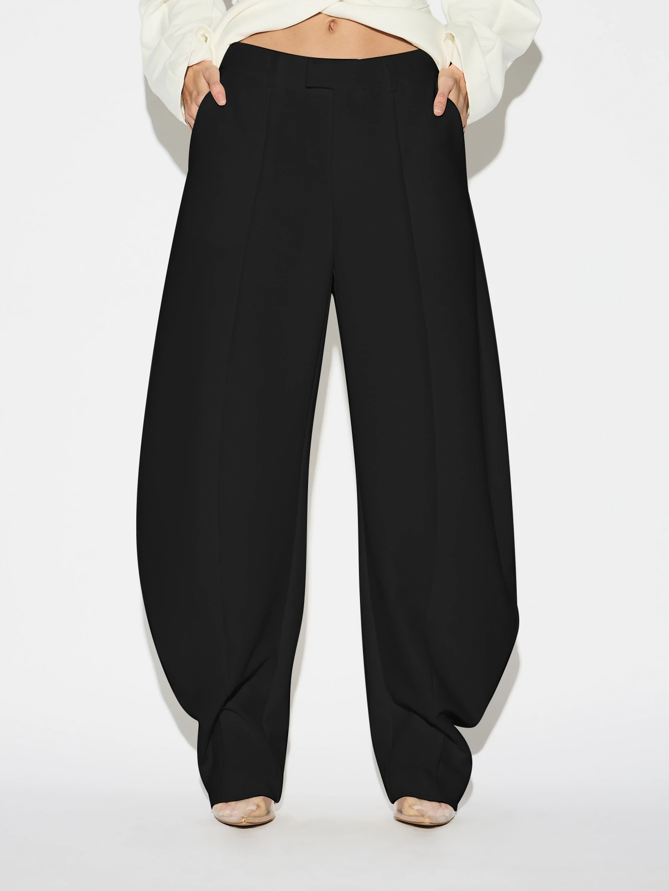 KIZN High Waisted Balloon Suit Trousers