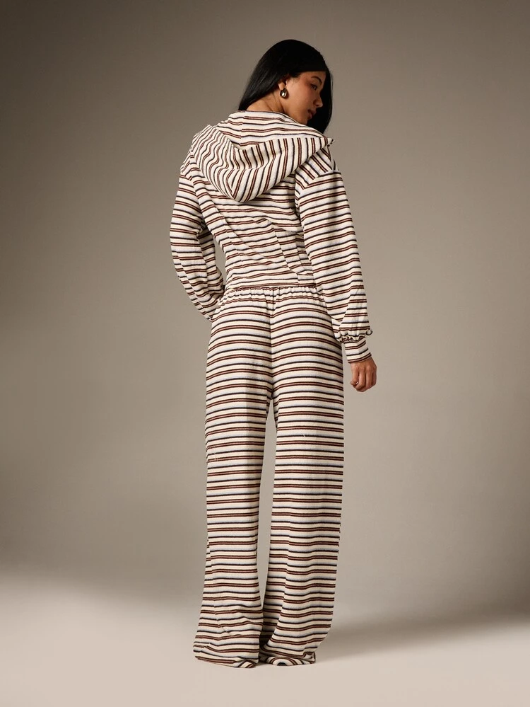 Striped Hoodie And Trouser Set