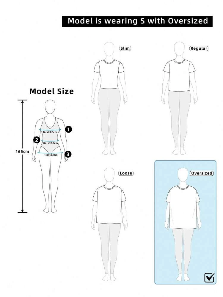 Textured Oversized Crew Neck T-Shirt