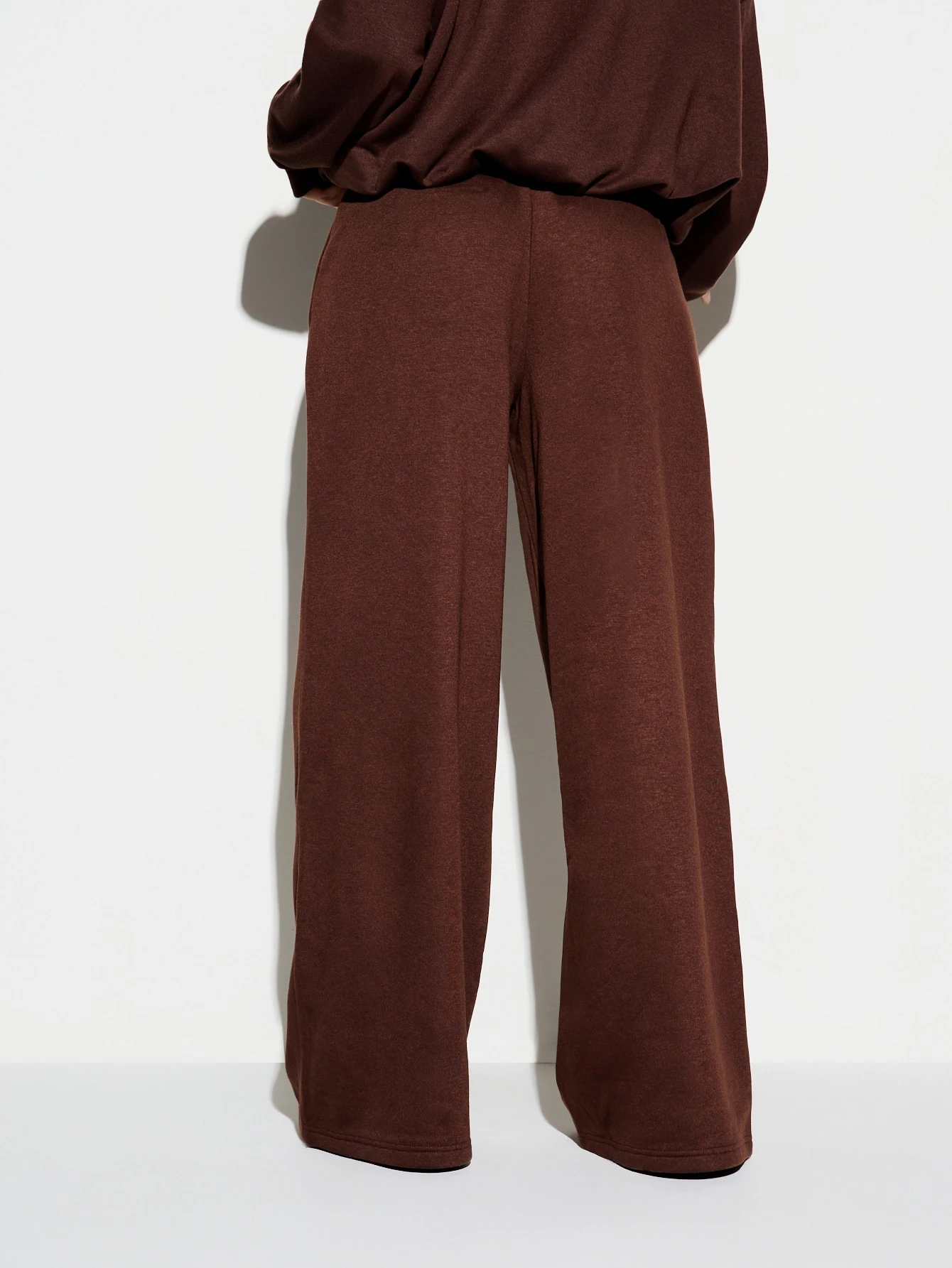 KIZN Fleece Lined Wide Leg Drawstring Sweatpants
