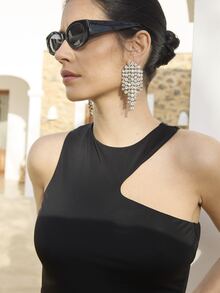 Dancing Leopard Wren Black Top Evening Date Night Party Casual Smart Festival - Black - View 4