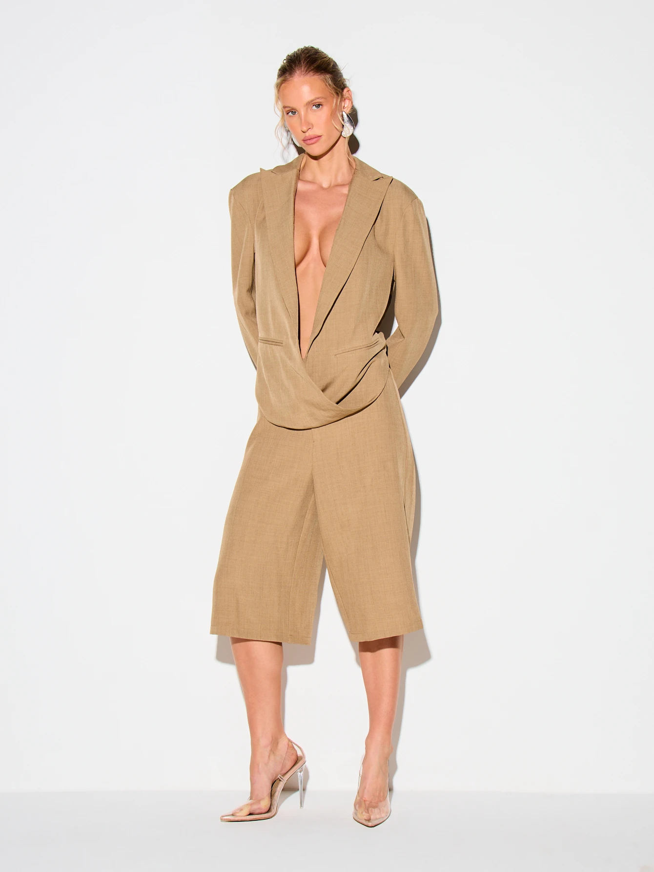 KIZN Bermudas à jambes larges et ajustés