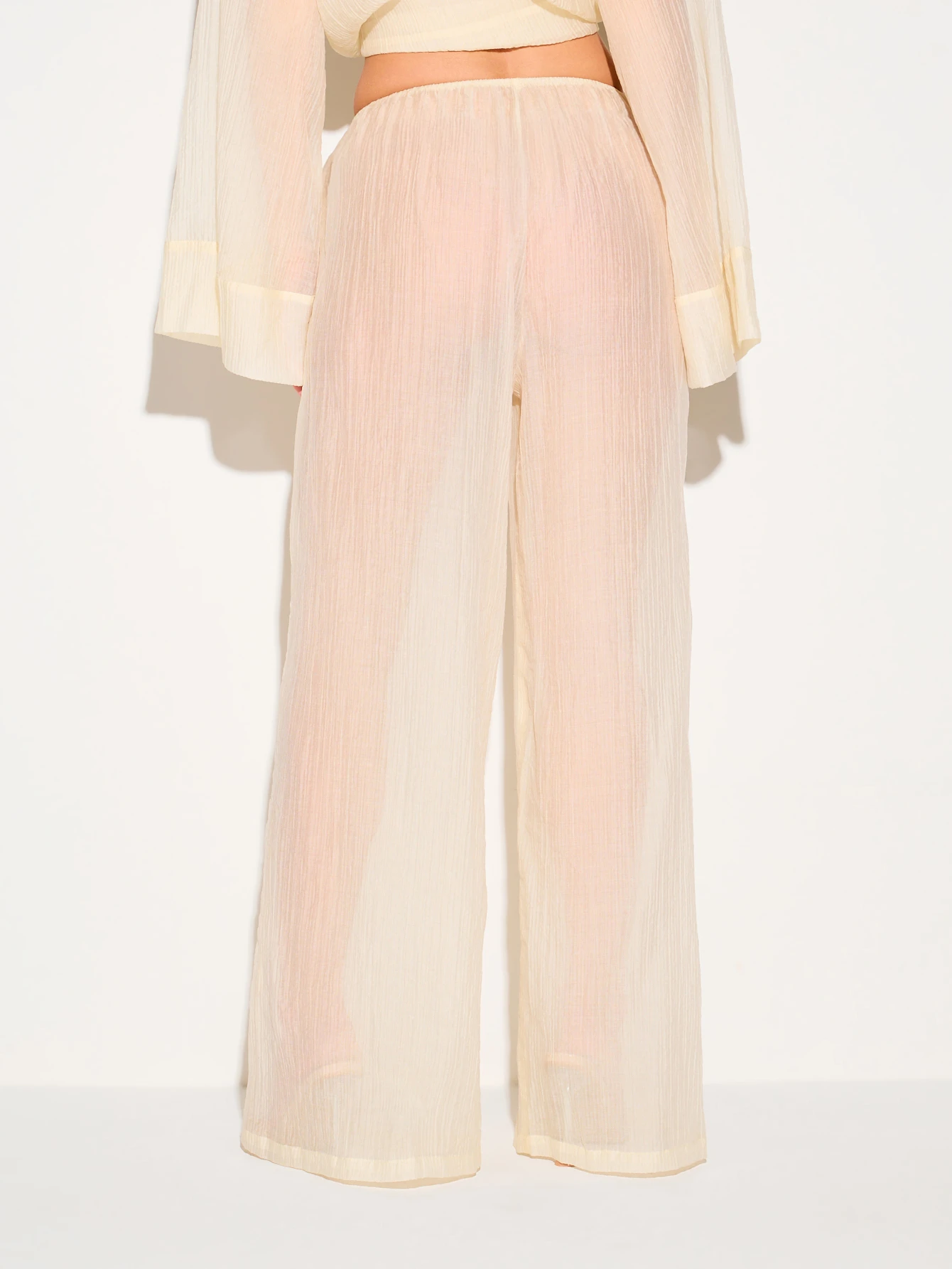 KIZN Hochtaillierte, weite Bundfaltenhose