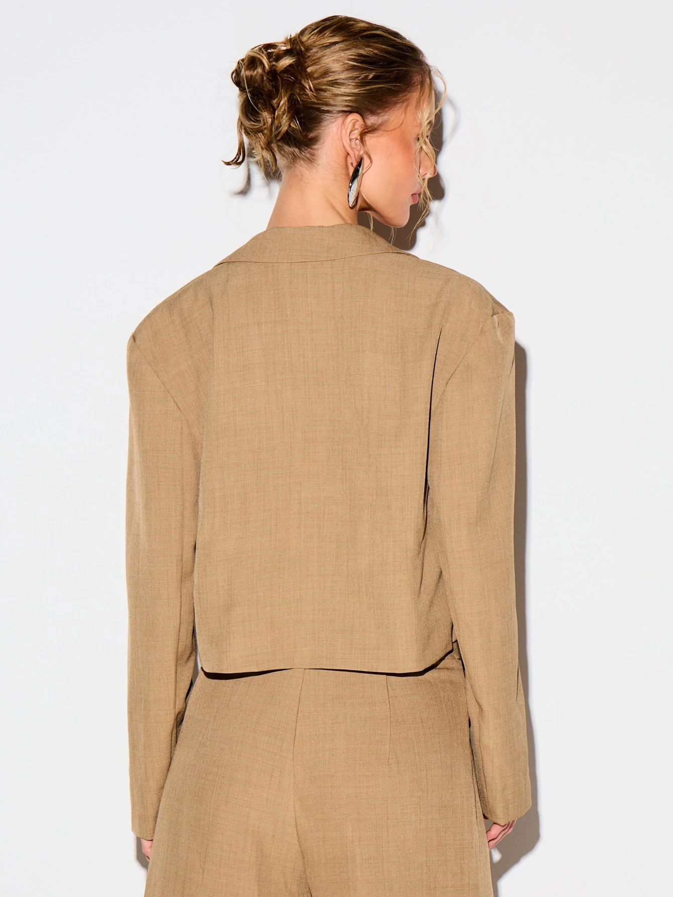 KIZN Kastenförmiger Blazer mit Wickeloptik