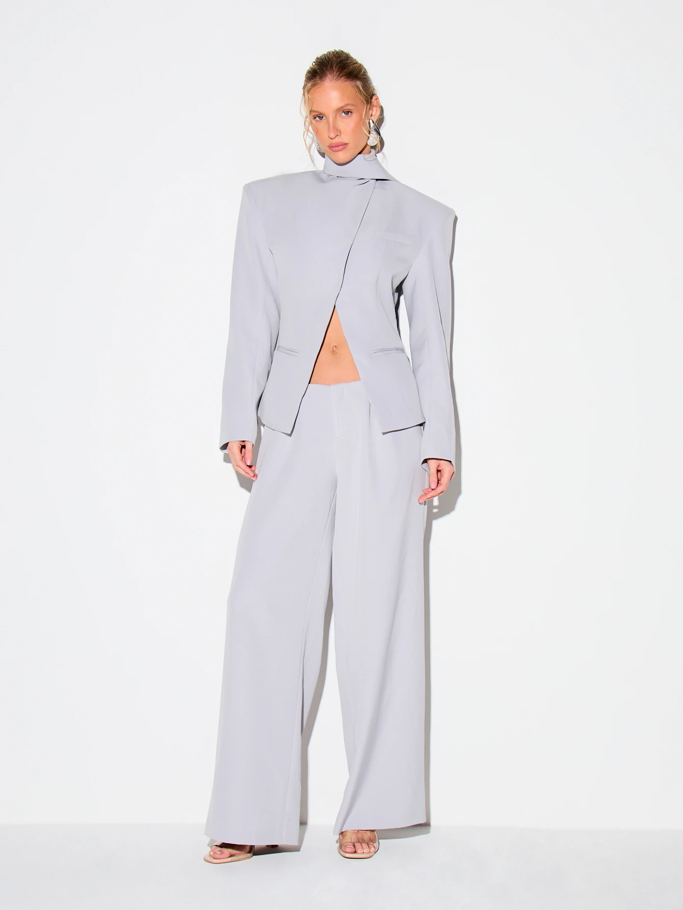 KIZN Pantalon de costume large et oversize