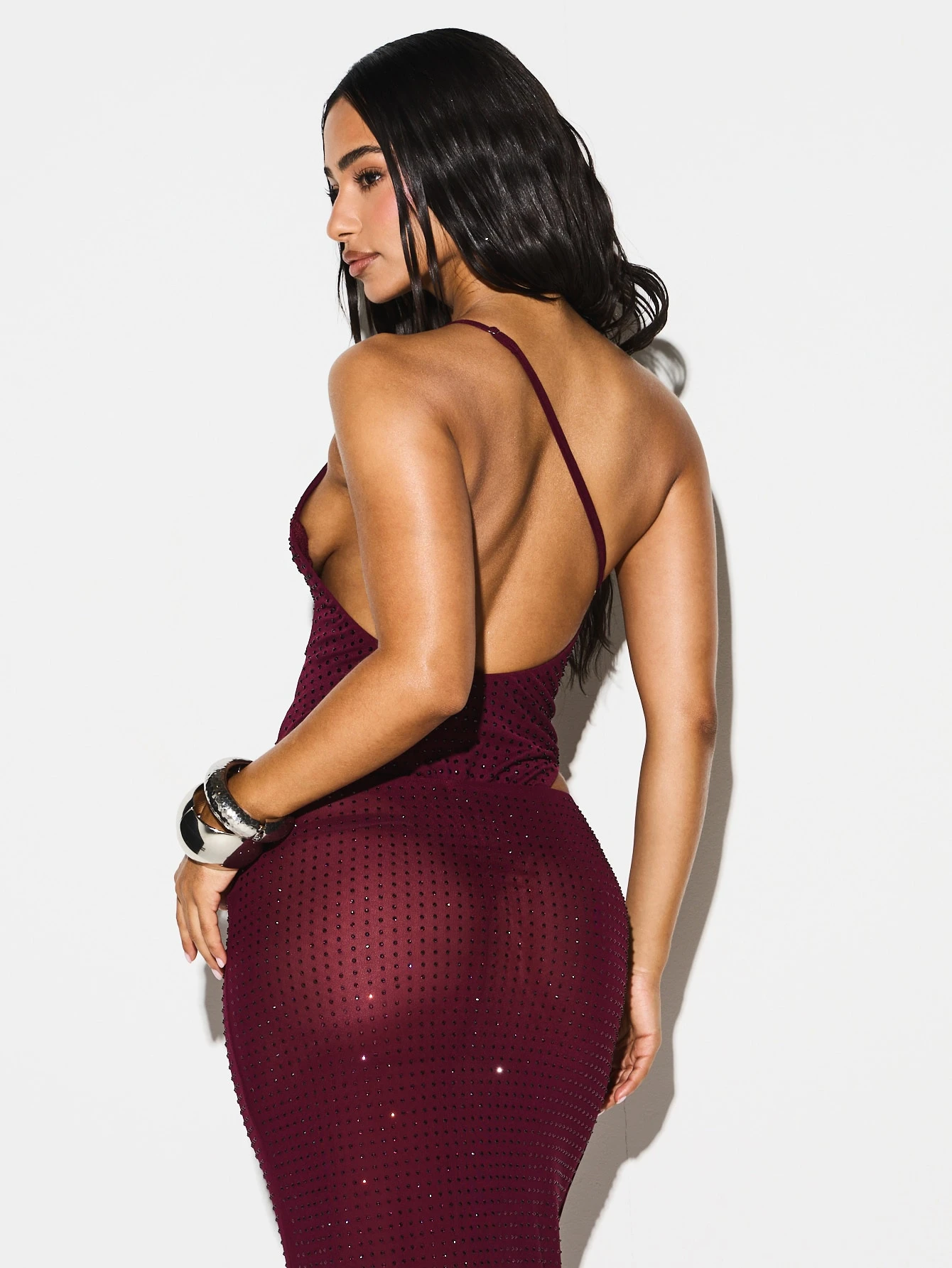 KIZN One Shoulder Sequin Bodysuit