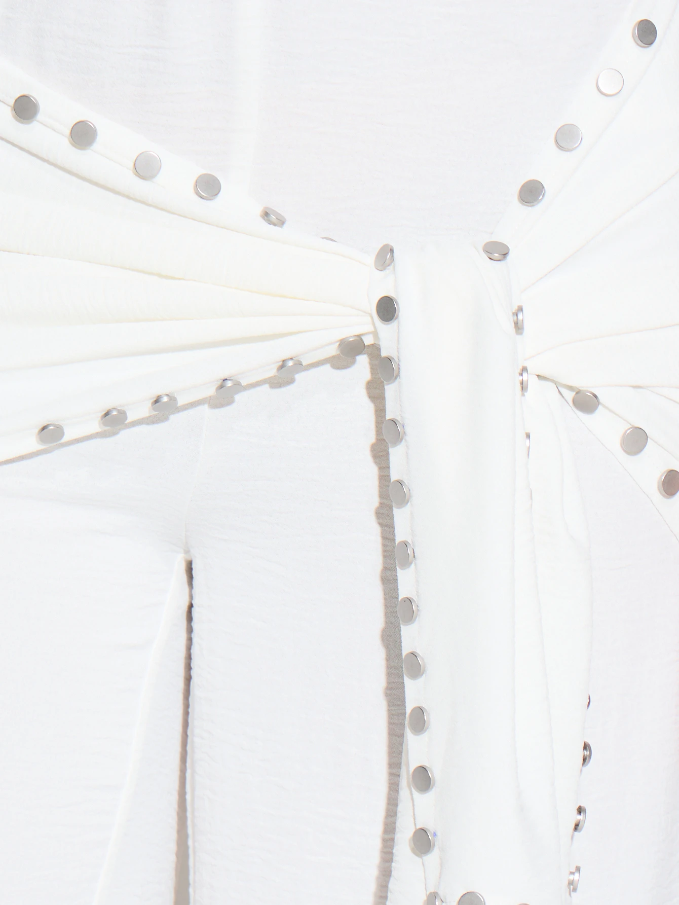 KIZN High Rise Wide Leg Pants With Eyelet Detail