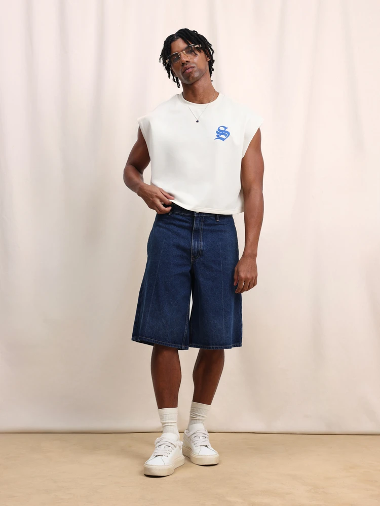 Men's Sleeveless Gothic Letter Print Tank Top With Crew Neck And Regular Fit For Summer Casual Wear, Sleevelss Tops Men Graphic, T Shirt For Men Crop