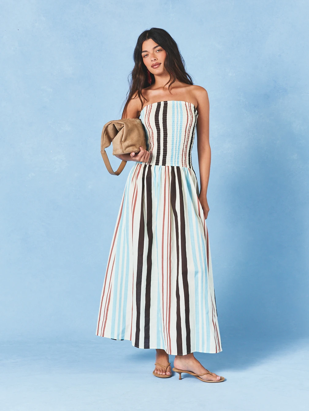 short sleeve maxi dress cotton Noir Isolde Color:Lilac/Champagne high low syldh Bec & Bridge Kathy