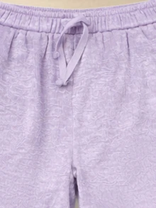 SUMWON Flickors tvådelade grafiska snäckskalstryckta crop top med vida ben och byxor, sommar och strand, set med set - Vitt - Visa 7