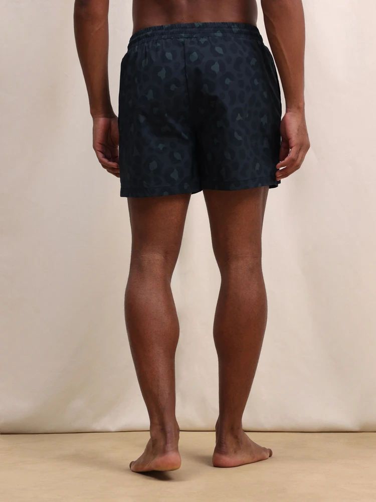 Maillots de bain homme à séchage rapide avec imprimé camouflage marine, taille élastique et poches latérales pour l'été