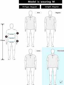 SUMWON Casual Cropped Box Fit Collared Polo Shirt With Applique Number Detail Short Sleeve Summer Top Men - Apricot - View 6