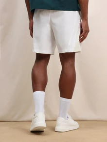 Quần short golf nam dáng regular fit, kiểu Bermuda, màu trắng, thoải mái, có chun co giãn, thích hợp cho mùa hè. - trắng - Xem 2