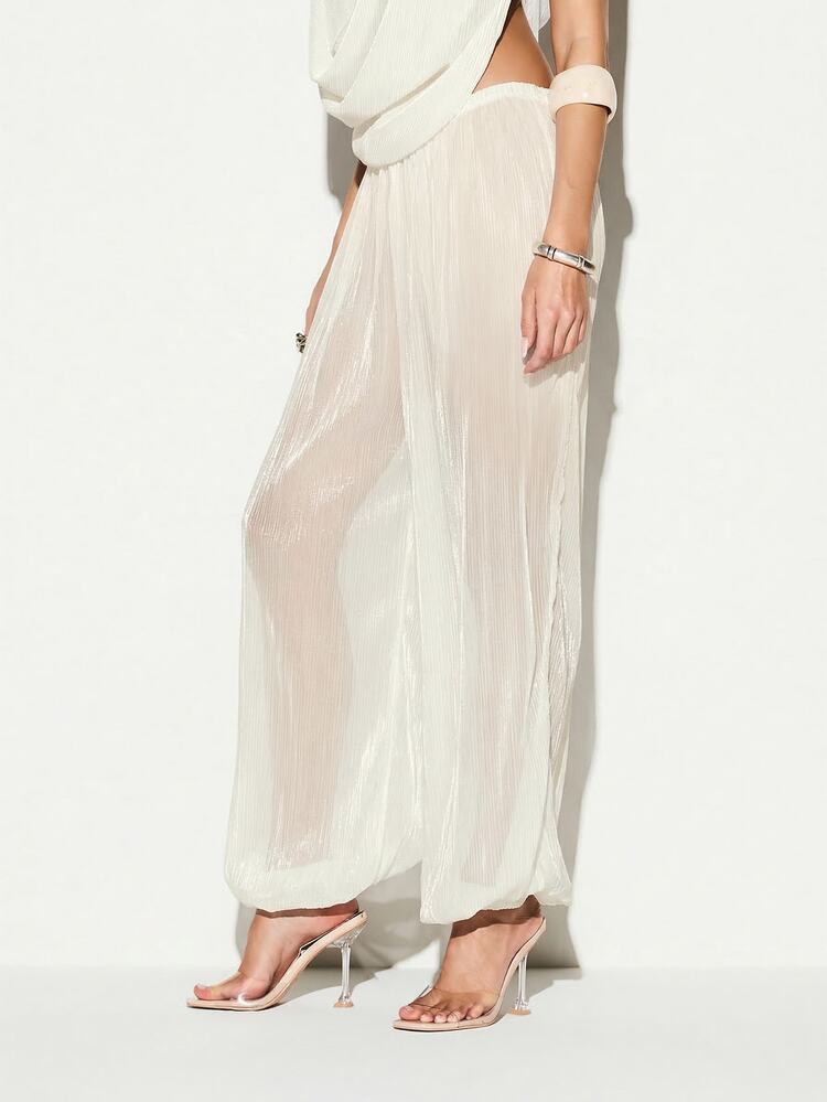 KIZN Transparente Ballonhose mit weitem Bein