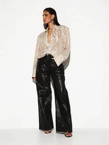 KIZN Áo liền thân dài tay bằng vải lưới xuyên thấu dành cho nữ, cổ chữ V sâu, họa tiết vân gỗ ngựa vằn, thích hợp cho các buổi tiệc đêm. - Màu be - Xem 3