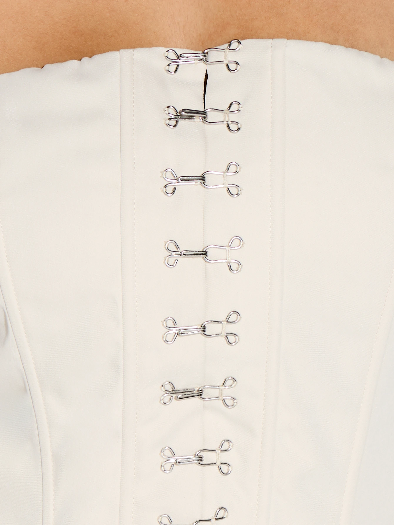 KIZN Strapless Corset Top With Hook Eye Closure