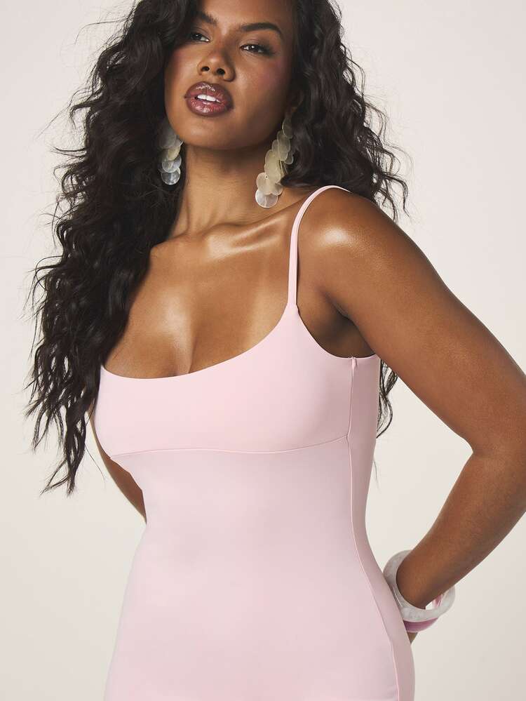 MISSGUIDED Slinky Bodycon Mini Dress With Cami Straps And Scoop Neckline For Party Evening Occasions
