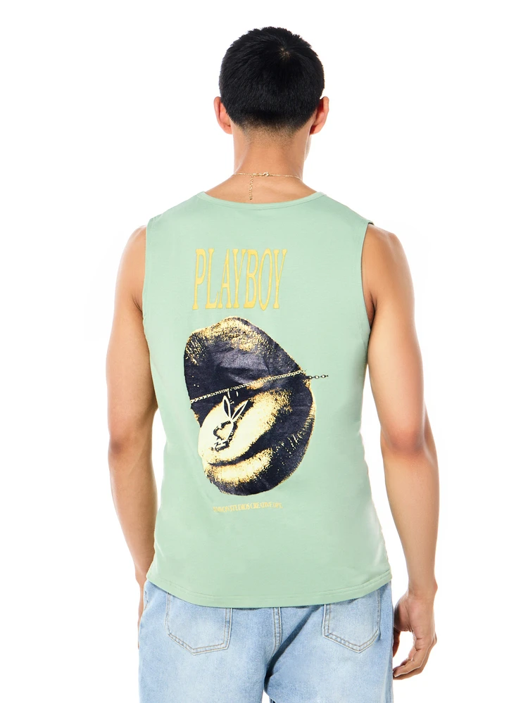 PLAYBOY X SUMWON Sleeveless Graphic Tank Print