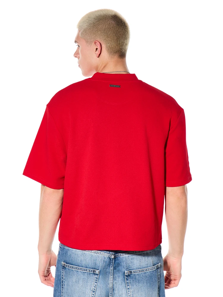 Camiseta básica de manga corta con cuello redondo y logo gráfico, casual, de uso diario, ajuste regular, para verano