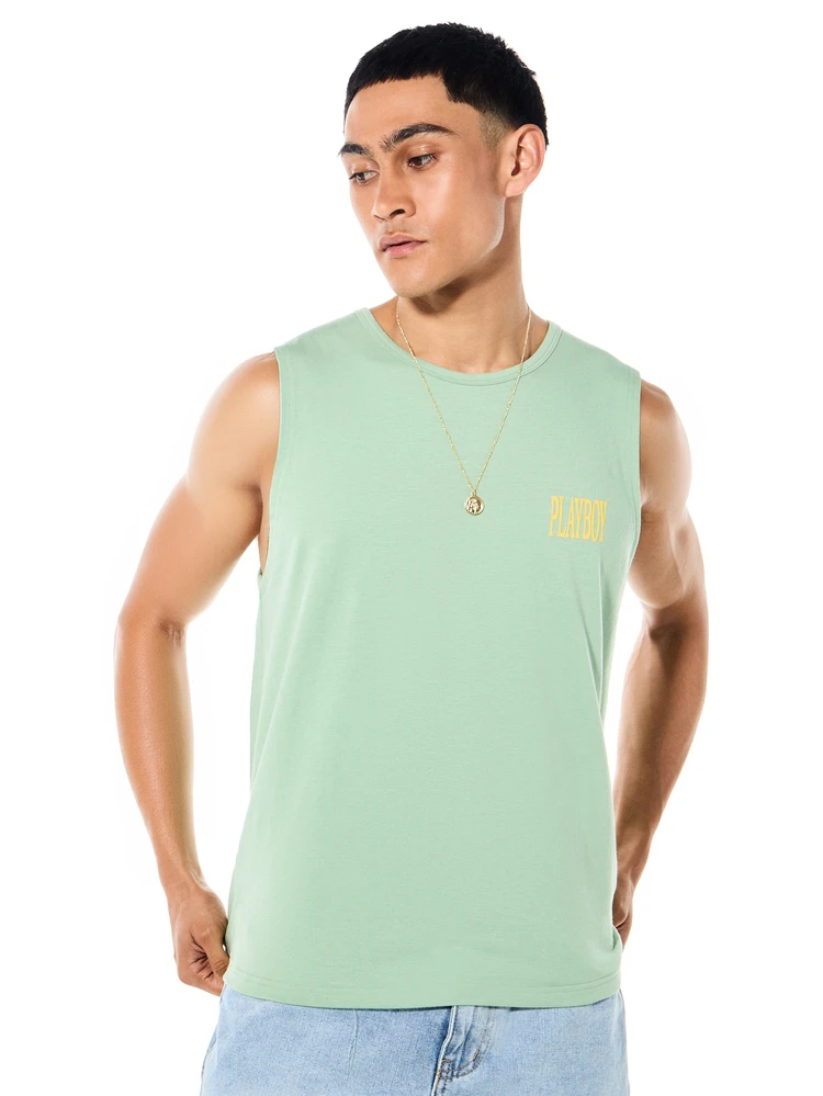 PLAYBOY X SUMWON Sleeveless Graphic Tank Print