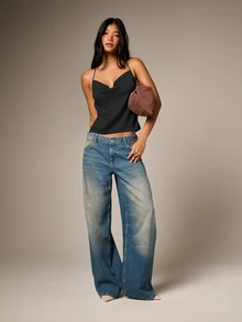 AiiRZ Áo tank top cổ đổ bằng satin có họa tiết, dây buộc phía sau, không tay, thích hợp cho buổi tối hẹn hò, câu lạc bộ. - màu đen - Xem 3