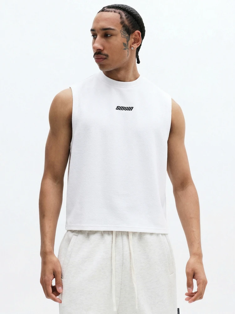 SUMWON Sleeveless Mock Neck Tank With Logo