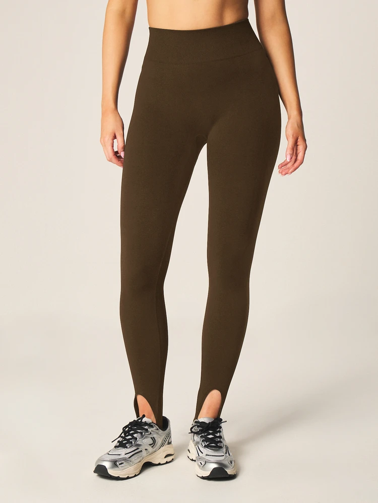 MISSGUIDED Leggings de Cintura Alta com Alças para os Pés, Calças Justas Ativas para Corrida, Sem Costura, Elásticas, para Exercícios, Treinamento, Yoga, Fitness, Academia