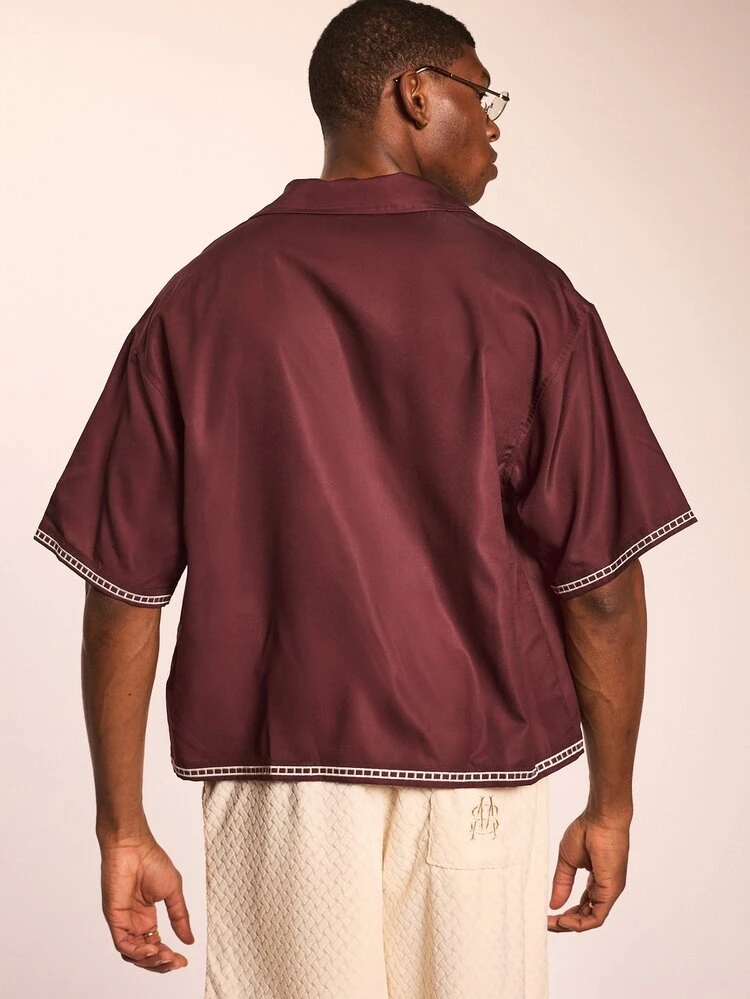 Boxy Fit Resort Shirt With Floral Graphics Short Sleeve Spread Collar Button Front Summer Vacation Hawaiian Style Casual Shirts