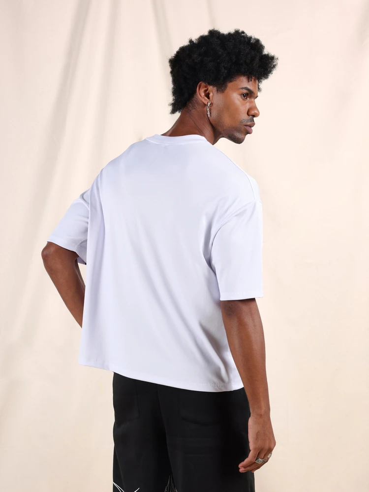 SUMWON Oversized Crew Neck Piping T-Shirt