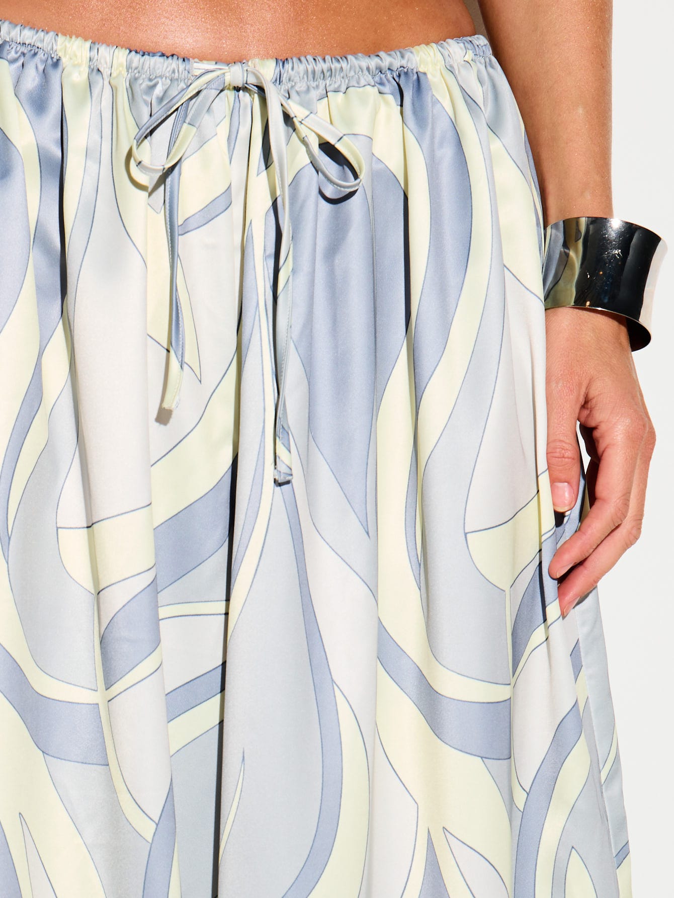 KIZN Swirl Print Wide Leg Balloon Pants