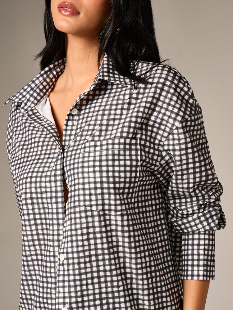 Checked Shirt And Shorts Set