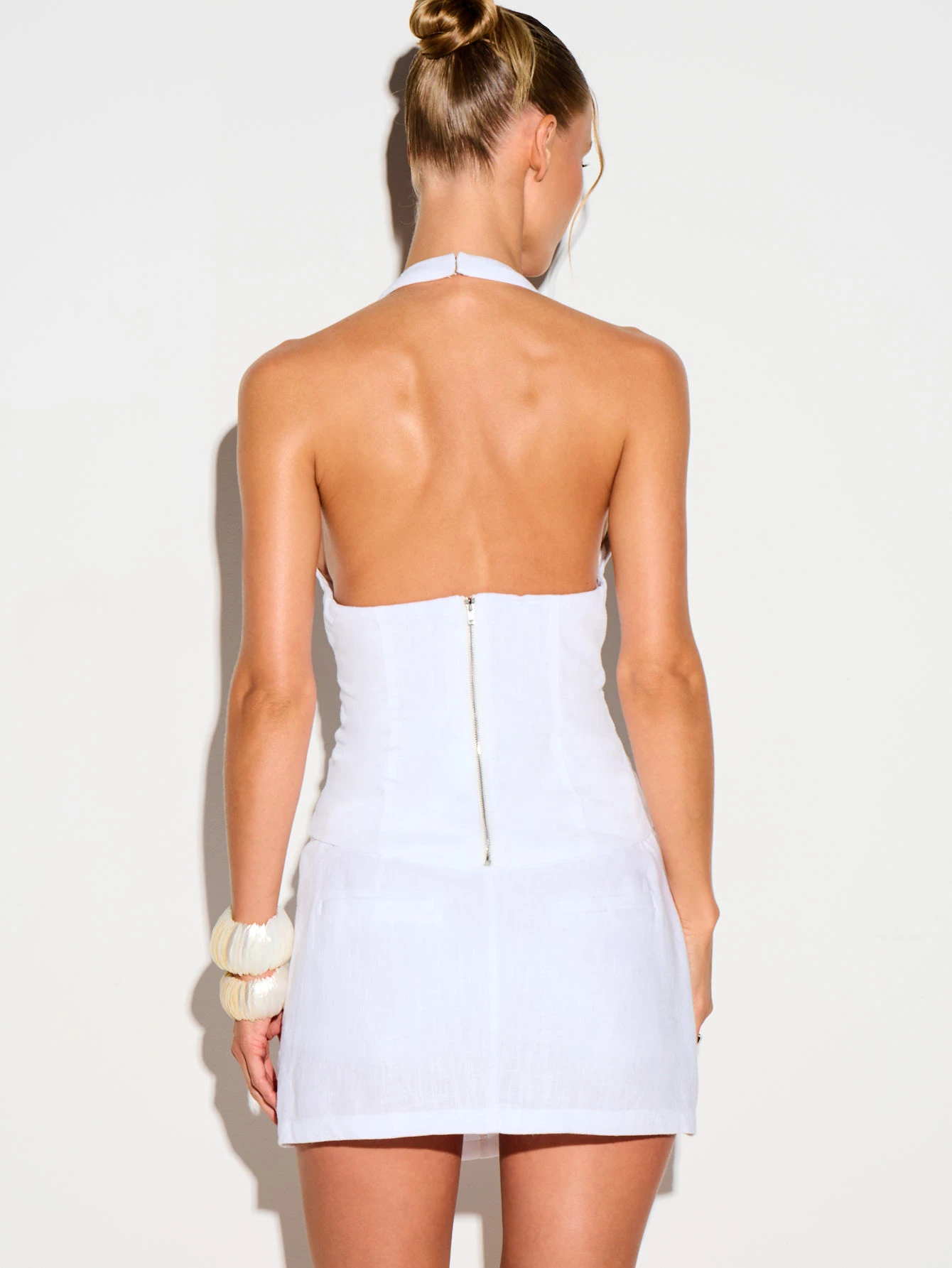 KIZN Halter Cut Out Ring Detail Dress