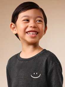 SUMWON Boys Checkered Shorts And Graphic Tee Coordinated Set Summer Casual Daily Wear - Green - View 5