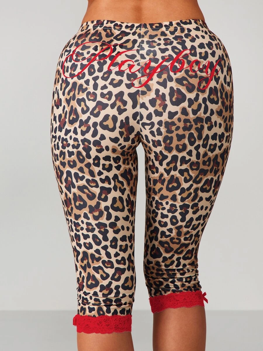 Missguided x Playboy Quần legging nữ - Đỏ - Xem 1