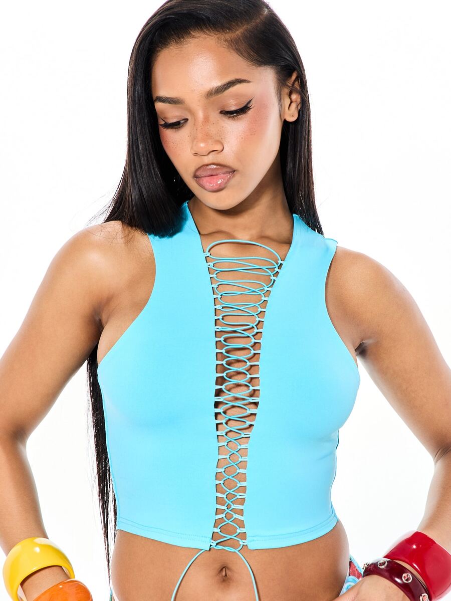 SUMWON WOMEN Women Tops - Blue - View 1