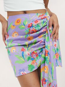 Dancing Leopard Multicolour Midi Skirt, Skirt For Women, Summer Outfits For Women, Holiday Outfits, Date Night Outfit, Party Skirt Women, Vacation Outfits Women - Multicolor - View 1