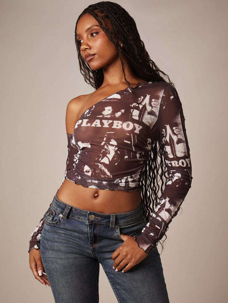 Missguided x Playboy Women Tops - Black - View 1